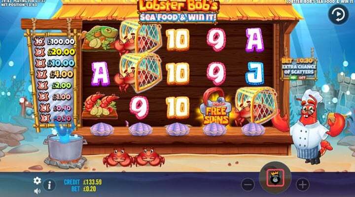 Lobster Bob Seafood and Win It Slot Screenshot