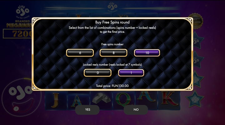 PlayOJO Branded Megaways Screenshot 3