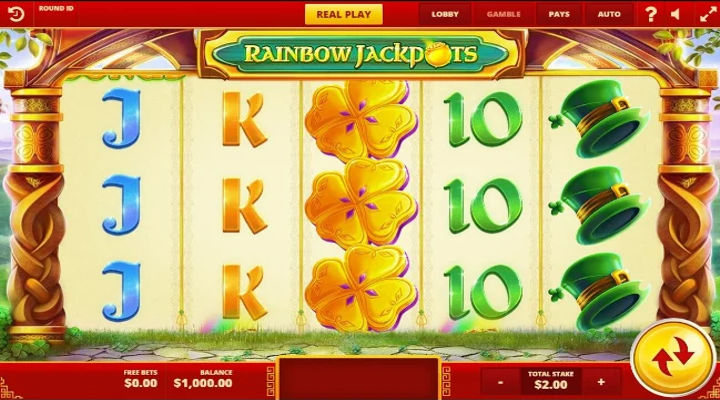 Rainbow Jackpots Slot Screenshot 1