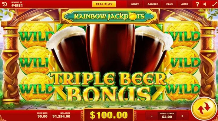 Rainbow Jackpots Slot Screenshot 3