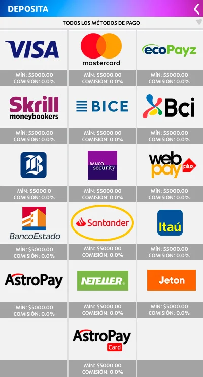 Selecciona “Santander”