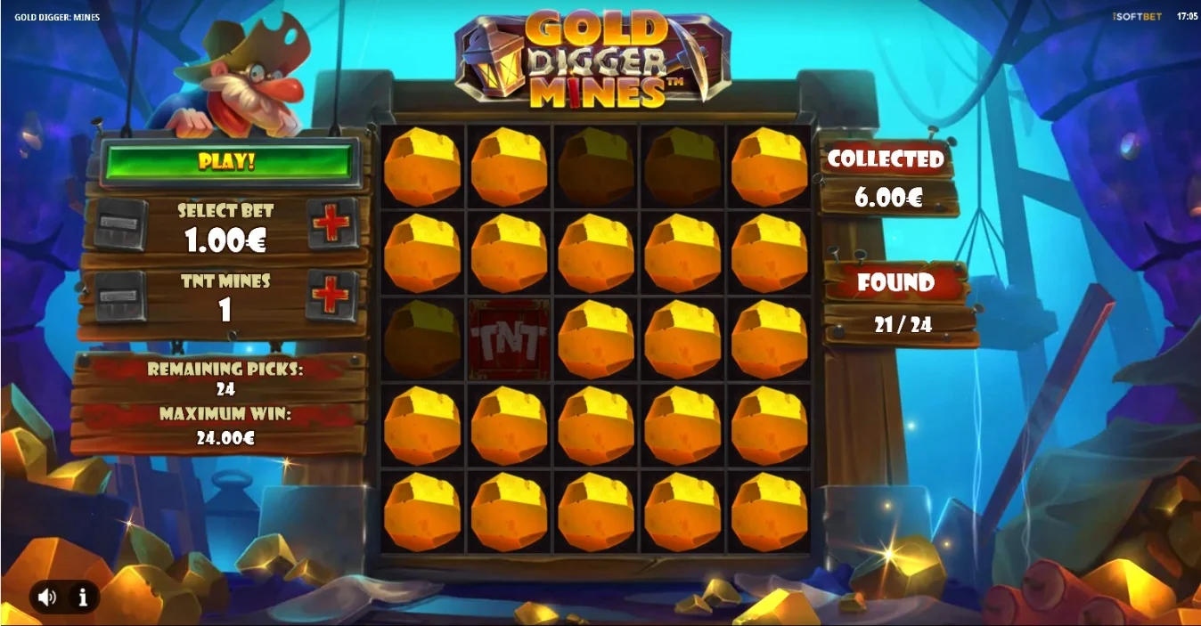 Gold Digger Mines Slot Screenshot