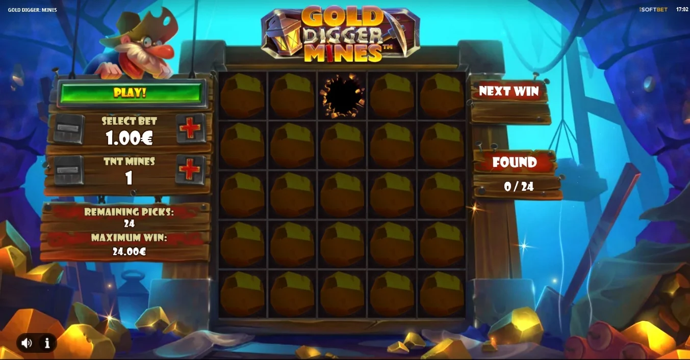 Gold Digger Mines Slot Screenshot