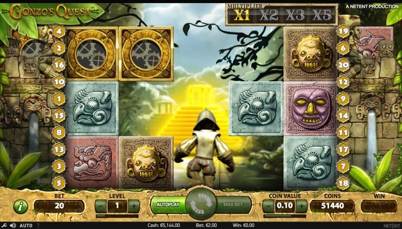 Gonzo's Quest Slot Screenshot