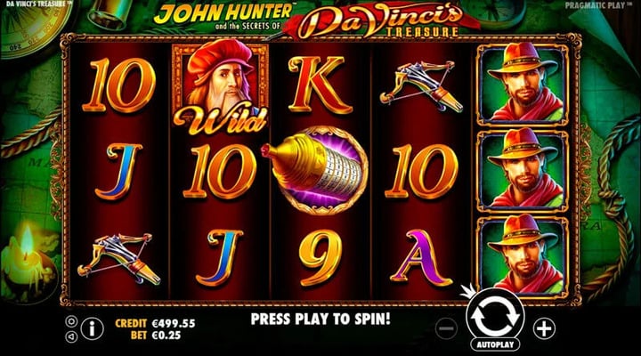 The DaVinci Treasure Slot Screenshot